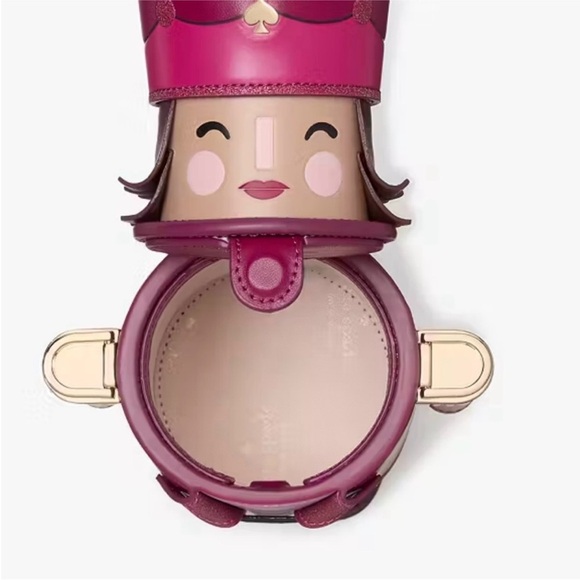 Kate Spade Pink Nutcracker Crossbody Bag Oh What Fun 3D Novelty NWT - Picture 3 of 10